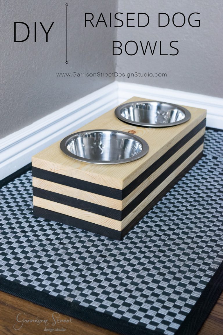 DIY Raised Dog Bowls - Garrison Street Design Studio